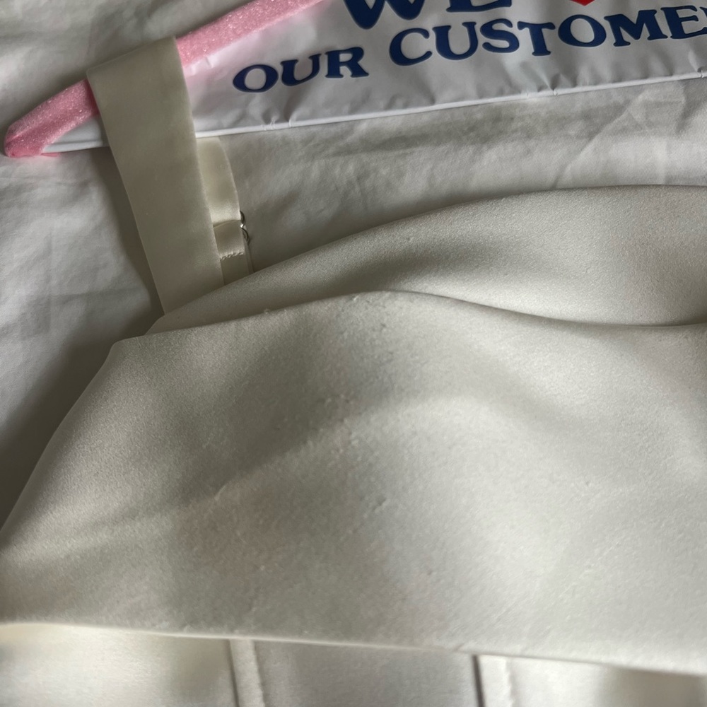Meshki White Satin Corset Mini Dress - Picture 5 of 8